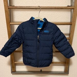 REI Reversible Blue Insulated Jacket 2T